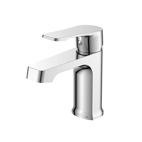 Смеситель одноручный для умывальника монолитный, картр. 35 мм, хром, DECOROOM, DR23011