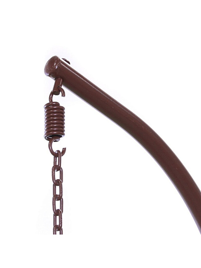 Качели садовые Кокон, 1-мест, 67х95х198 см, 150 кг, Green Days, серые, ротанг, подушка малиновая, TZF-H049-19-2620