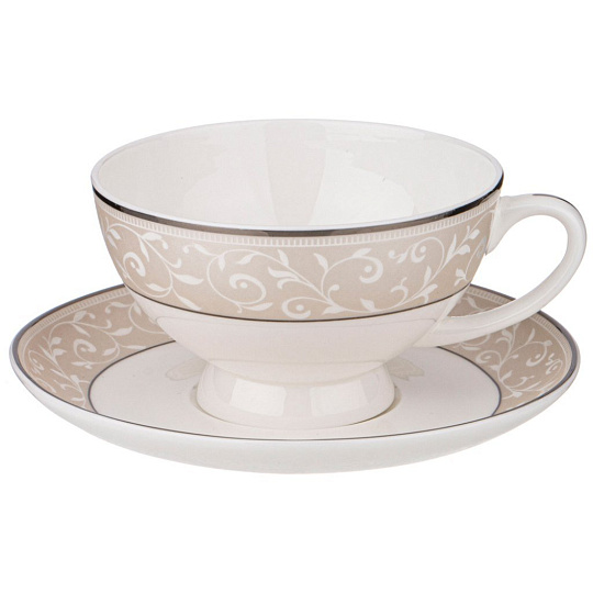 Набор чайный фарфор, 12 предметов, на 6 персон, 250 мл, Lefard, 5 O'Clock, 440-184, подарочная упаковка