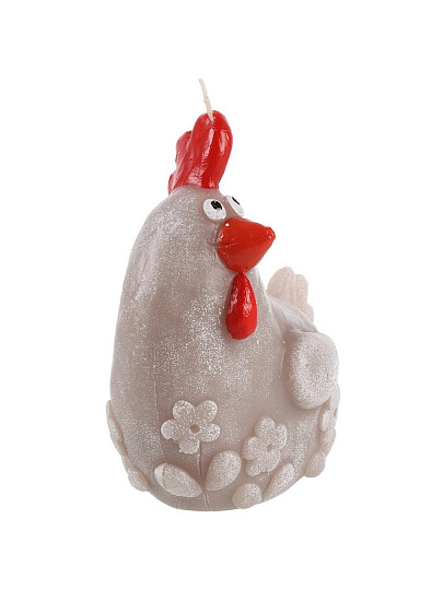 Свеча декоративная, 11.5х6х12.5 см, крем-брюле, Evis, Петушок-3, 28 0471 0001