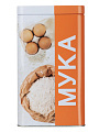 Банка для сыпучих продуктов, металл, 10х10х17 см, с крышкой, Мука, 828-341 - фото 6