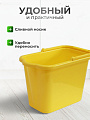Ведро пластик, 9.5 л, желтое, хозяйственное, со сливом, Idea, М2420 - фото 3