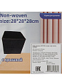 Кофр д/хранен, 28*28*28, складн, черн клетка, A190059 - фото 6