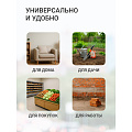 Тележка хозяйственная 94х41х72 см, металл, черная, с сумкой, складная, A150018 - фото 17