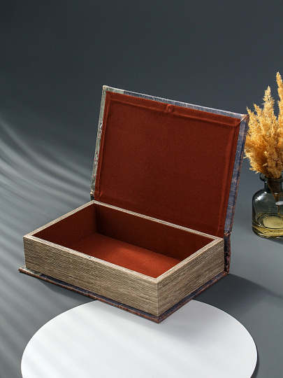 Шкатулка-книга для украшений, МДФ, стекло, 27х18х7 см, Lefard, 94-203