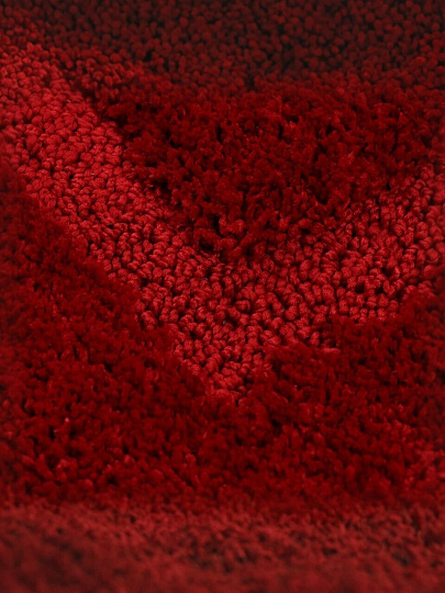 Коврик для ванной, 0.5х0.8 м, полиэстер, бордовый, Альпака, PU010244