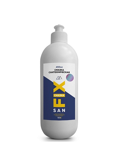 Смазка сантехническая для раструбных и прочих соединений, 450 мл, Sanfix, бутыль, 41676