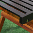 Мебель садовая Green Days, Уютные вечера, черная, стол, 120х72х70 см, 4 стула, 80 кг, DS-DT04 - фото 10