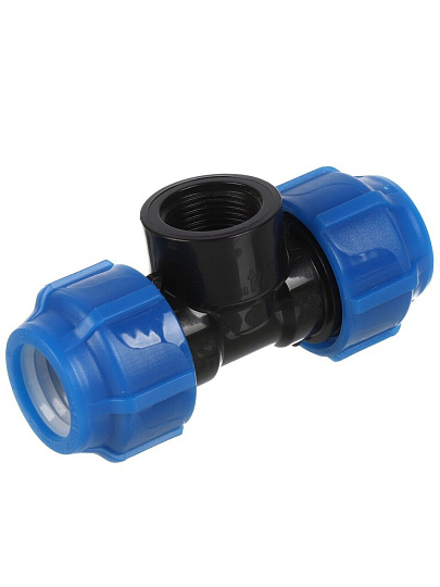 ПНД тройник d25х3/4&quot;, внутренняя резьба, Spektr