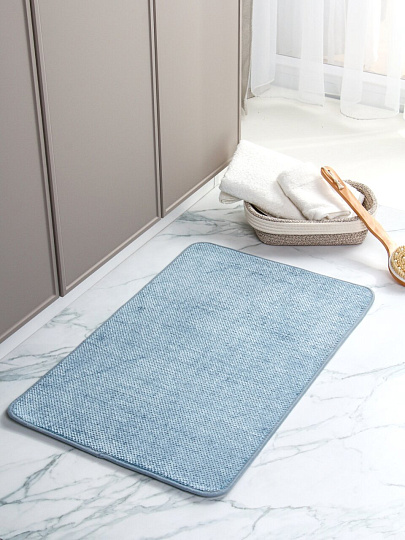 Коврик для ванной, 0.5х0.8 м, серый Y4-9931