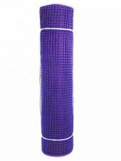 Сетка садовая пластмасса, ячейка 15 х 15 мм, квадратная, 100х2000 см, сиреневая, Зеленый Луг, Удачная