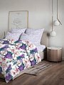 Постельное белье 1.5-спальное, простыня 150х214 см, 2 наволочки 70х70 см, пододеяльник 145х215 см, Василиса, бязь, Океан цветов 9563/1 - фото 2