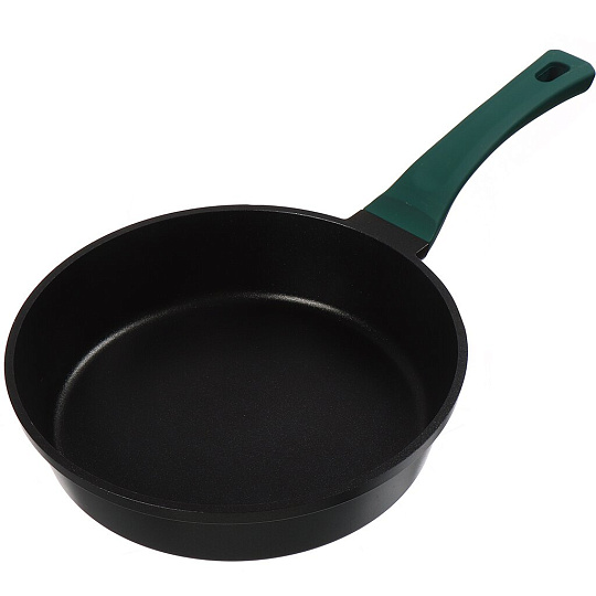 Сковорода литой алюминий, 26 см, антипригарное покрытие, Гурман, Emerald, черная, индукция, ГМ2601 EM