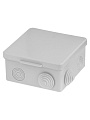 Коробка распаячная, пластик, открытая, 100х100х55 мм, TDM Electric, ОП, крышка, 8 входов, IP54, SQ1401-0113
