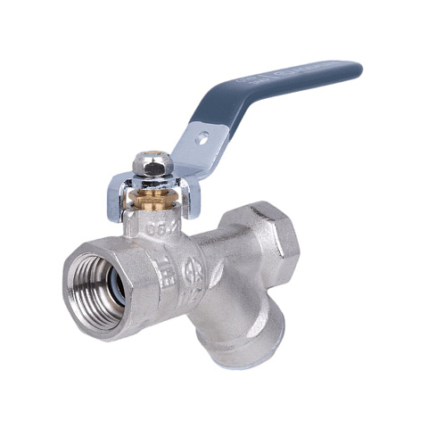 Кран для воды с фильтром 3/4", г-г, ручка, AquaLink