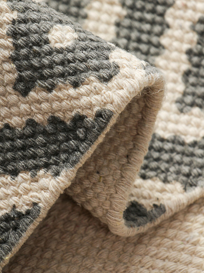 Коврик интерьерный 0.5х0.8 м, Sindbad, прямоугольный, ромб, хлопок, толщина 8 мм, ручное плетение, SINDBAD 750801