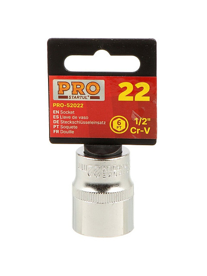 Головка торцевая 6-гранная, 1/2&quot;, 22 мм, Startul, PRO-52022