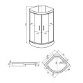 Душевая кабина 90х90х195 см, Erlit, ER3509PE-C3-RUS - фото 5