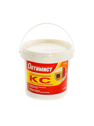 Клей Оптимист, строительный, водостойкий, однокомпонентный, 1.5 кг, K503, КС