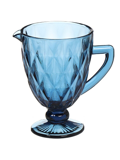 Кувшин стекло, 1.1 л, Y4-3281, синий