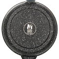 Сковорода литой алюминий, 18 см, антипригарное покрытие, Мечта, Гранит black Induction Pro, бакелитовая ручка, индукция - фото 6