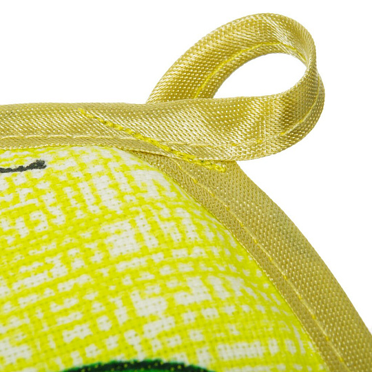 Прихватка 18х18 см, рогожка, 100% хлопок, Текстильная лавка, Авокадики на велике, 10317/1