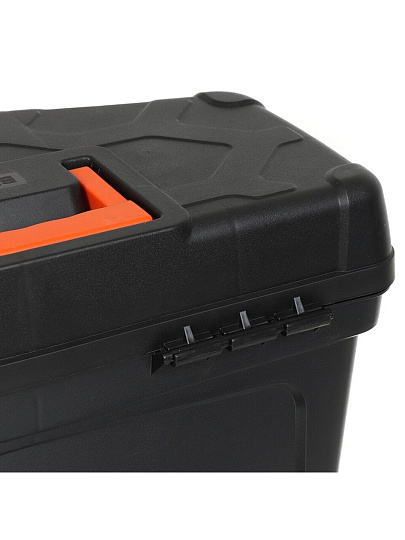 Ящик для инструментов, 16 '', 21.4х40.5х23 см, пластик, Blocker, Master Economy, + органайзер, BR6671ЧРОР
