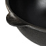 Казан узбекский чугун, 6 л, с крышкой, крышка алюминий, плоское дно, черный, 6403 - фото 4
