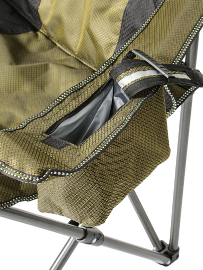 Кресло складное 100х60х110 см, Проф, без рисунка, полиэстер, ПВХ, 200 кг