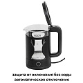 Чайник электрический Econ, ECO-1506KE, черный, 1.5 л, 1500 Вт, скрытый нагревательный элемент, стекло, пластик - фото 3
