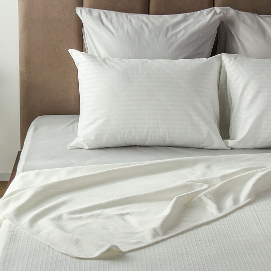 Плед евро, 200х230 см, 100% полиэстер, Silvano, Палермо, белый, A120044