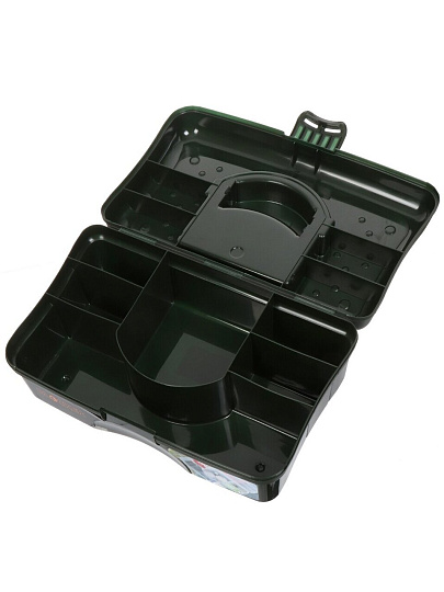 Бокс рыболовный, пластик, 12&quot;, темно-зеленый, Blocker, BR3752ТЗЛ