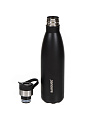 Термобутылка нержавеющая сталь, 0.6 л, узкая горловина, Barouge, Пантера, колба нержавеющая сталь, с декором, черная, BT-007 - фото 3