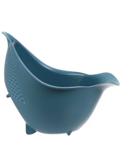 Дуршлаг пластик, 18х17 см, синий, Y4-6473