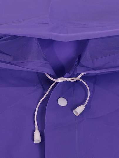 Дождевик пончо 65х110 см, с капюшоном, кнопки, EVA, 0.12 микрон, UNI, с застежкой-кнопками, в ассортименте, Y6-1827