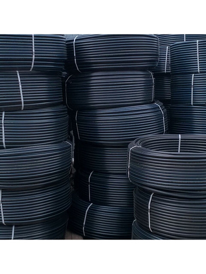 ПНД труба d20х2 мм, питьевая с синей полосой, 100 м, Трубы Черноземья