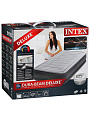 Кровать надувная Intex, 191х99х33 см, 67766ND, насос встроенный, электрический, флокированная, с сумкой, с ребрами жесткости, 136 кг - фото 11