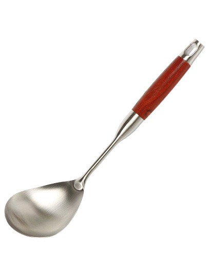 Набор кухонных принадлежностей 7 предметов, сталь, на подставке, Daniks, Premium, Y4-9602, ручка акация