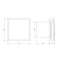Вентилятор вытяжной настенный, Europlast, установочный диаметр 125 мм, 16 Вт, 150 м³/ч, Е-extra, EET125 - фото 3