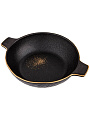 Форма для запекания фарфор, 20х25х5.5 см, 1 л, круглая, Bronco, Midnight gold, 42-379