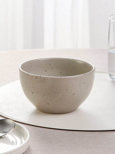 Салатник керамика, круглый, 8 см, 0.62 л, Бежевый гранит, SB5.5Lc