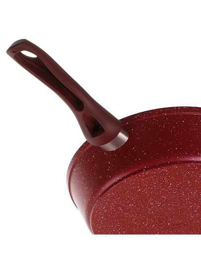 Сковорода литой алюминий, 26 см, антипригарное покрытие, Горница, Сomfort Брусника, индукция, ГКс261и