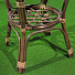 Мебель садовая Сиеста, стол, 50.2х50.2х55.3 см, 2 кресла, подушка голубая, 100 кг, AI-1808003 - фото 6