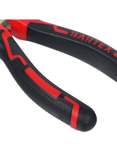 Пассатижи 180 мм, прямые, двухкомпонентный, углеродистая сталь, Bartex, Профи, 11022