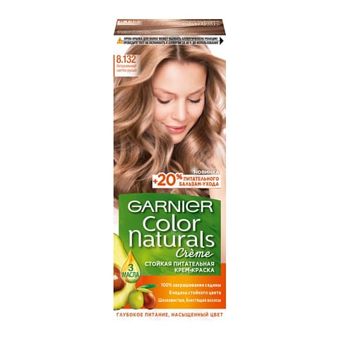 Краска для волос, Garnier, Color Naturals, 8.132, натуральный светло-русый, 110 мл