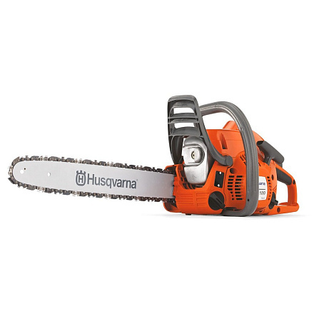 Пила цепная бензиновая, Husqvarna, 1.9 л.с., 1400 Вт, длина шины 41 см, шаг цепи 3/8 дюйм, 56 звеньев, 120 Mark II, 9678619-07