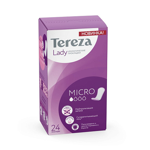Прокладки женские TerezaMed, Terezalady micro, урологические, 24 шт