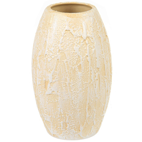 Ваза керамика, настольная, Лия Лофт, 10001489, желтая