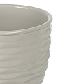 Горшок керамика, 1.3 л, 14.5х14.5х14.5 см, с подставкой, серый, Эллипс, Fdtc2 - фото 4