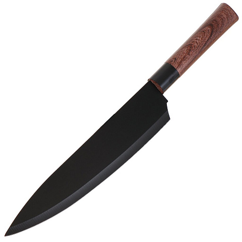Нож кухонный Daniks, Геркулес, шеф-нож, нержавеющая сталь, 20 см, рукоятка пластик, YW-A341C-CH